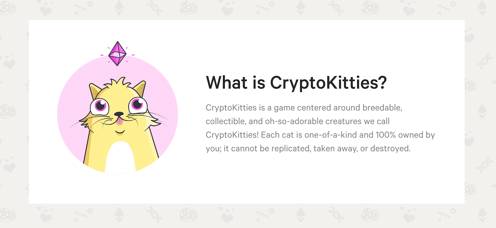 Image via Cryptokitties Homepage