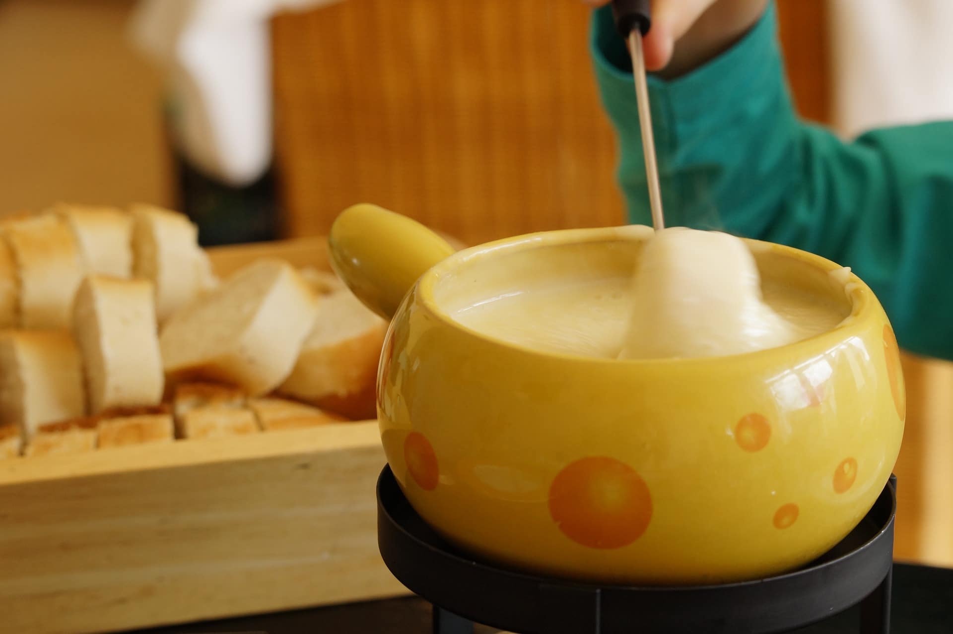 Swiss cheese fondue